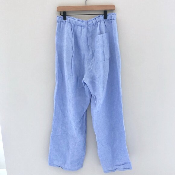 J.Crew Soleil Pant in Linen French Blue - Picture 4 of 7